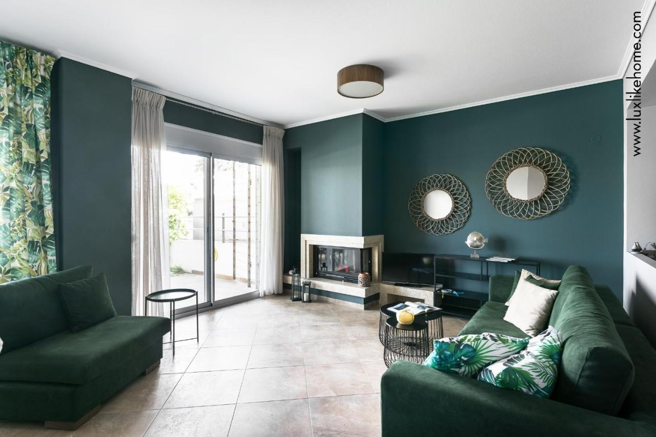 #Luxlikehome - Mediterranee Beachfront Summer House Kalyves Polygyrou ภายนอก รูปภาพ