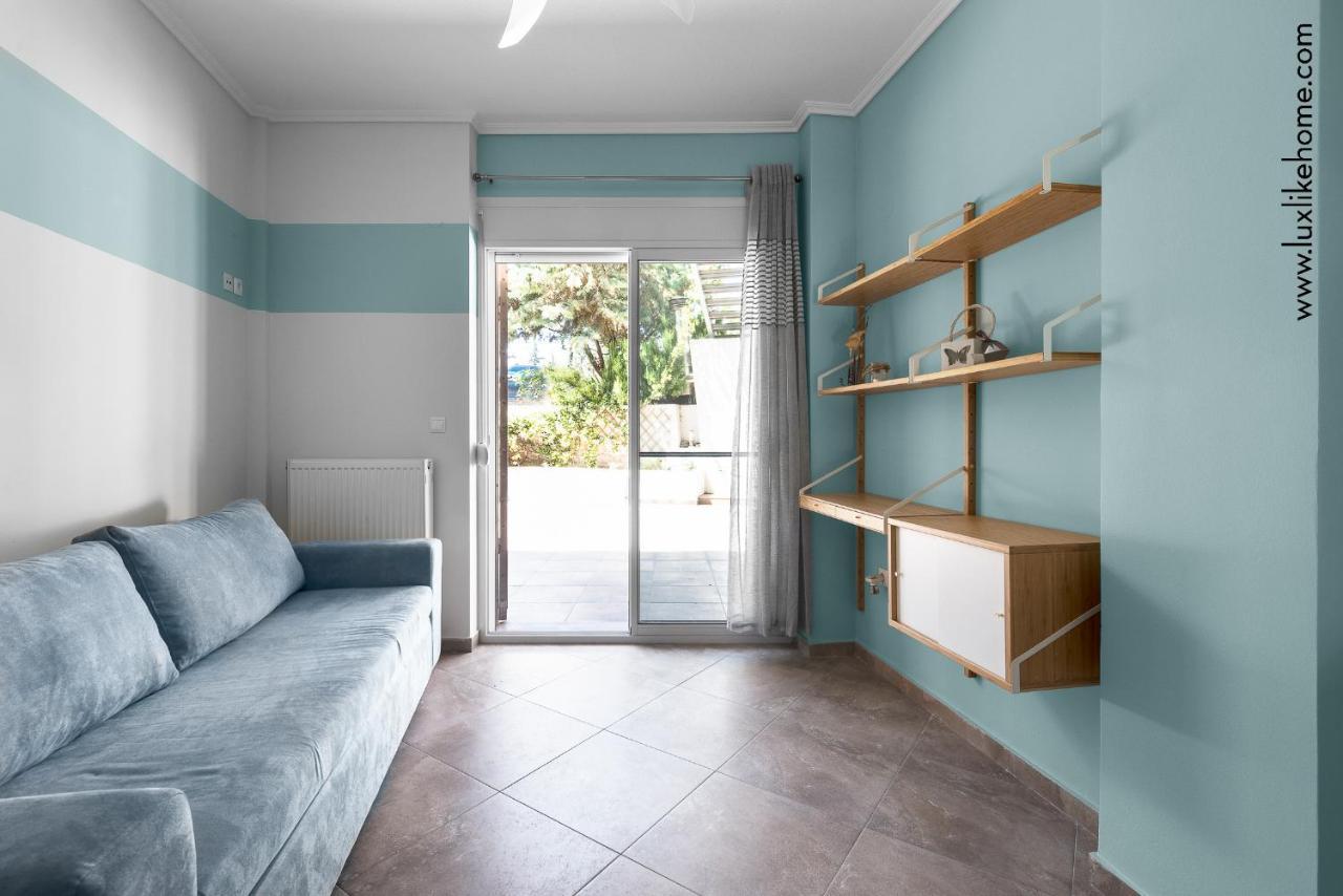 #Luxlikehome - Mediterranee Beachfront Summer House Kalyves Polygyrou ภายนอก รูปภาพ
